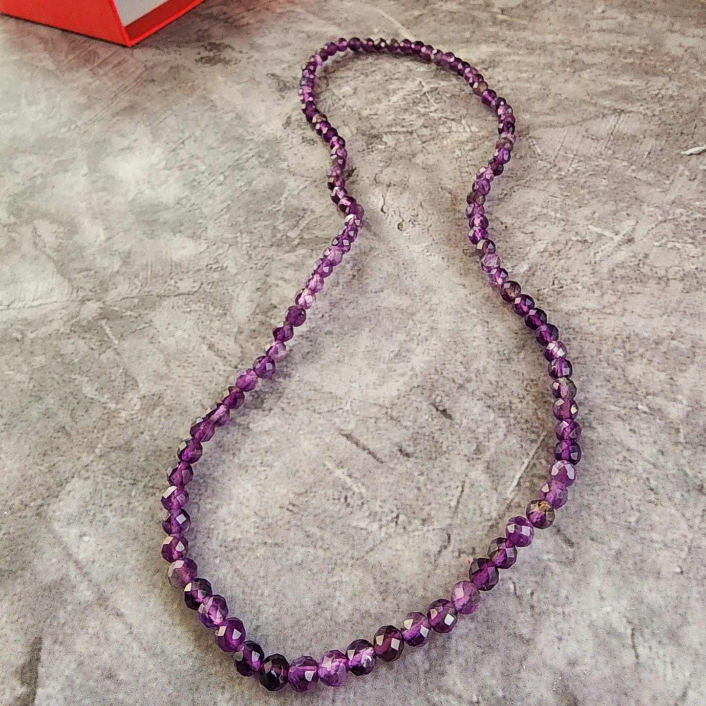 Natural Amethyst Triple Wrap Bracelet Faceted Crystal Energy Jewelry｜Gelang Amethyst Asli 3 Pusingan Manik Kristal Wanita