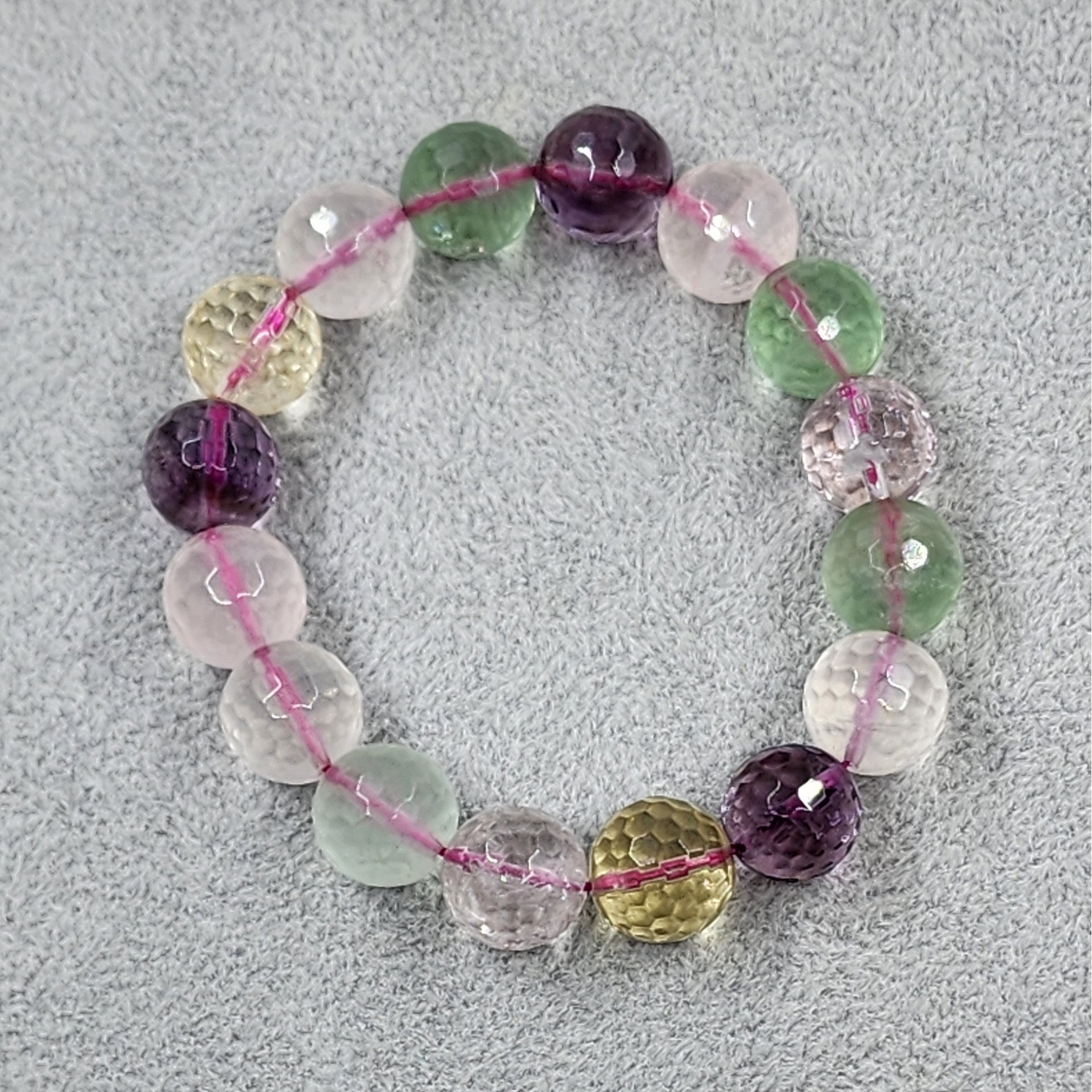 天然五行水晶手串 5-Element Crystal Bracelet | Gelang Kristal 5-Unsur调和五行招财纳福Harmonize ElementsSeimbang Lima Unsur