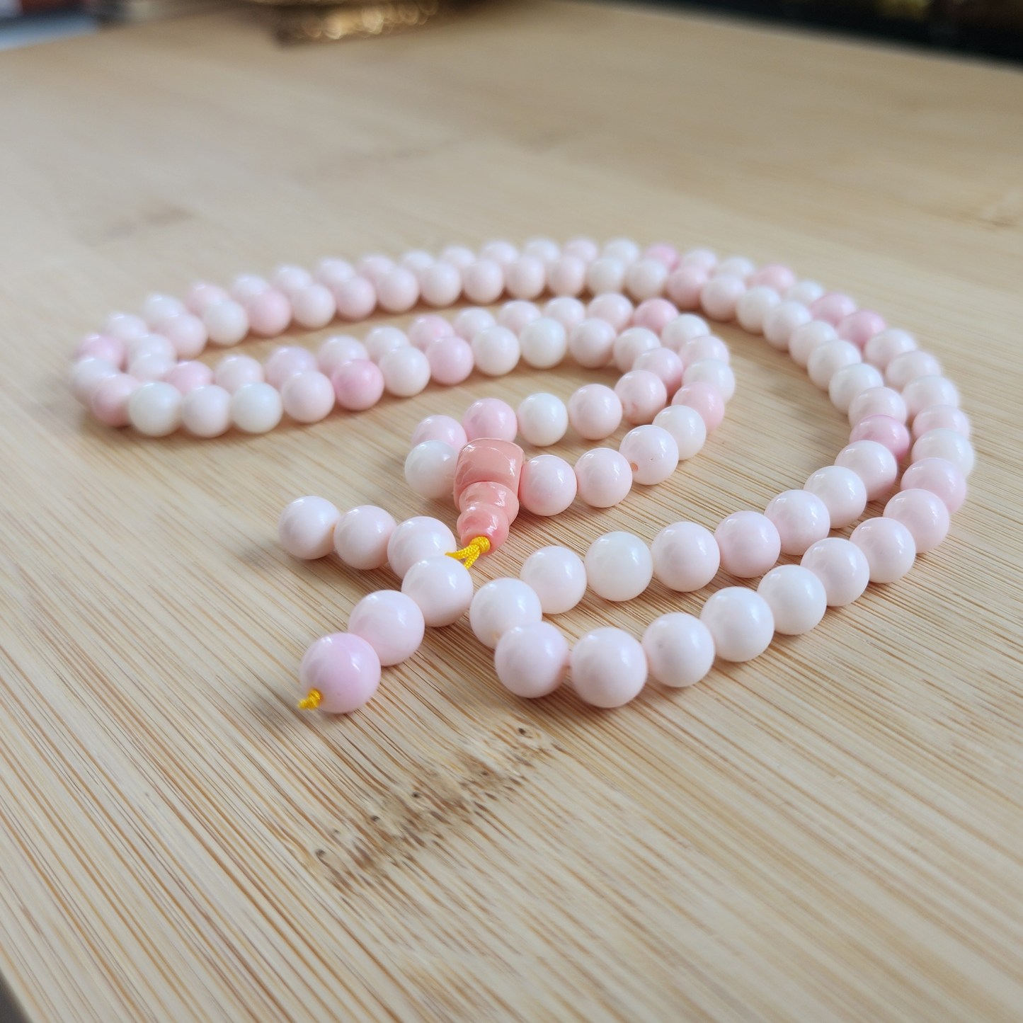 Natural Queen Conch Shell 3-Loop Bracelet / Necklace｜Natural Pink Conch Beads｜Handmade Multi-Layer Jewelry｜Gelang Conch Pink 3-Lapis / Kalung Serbaguna