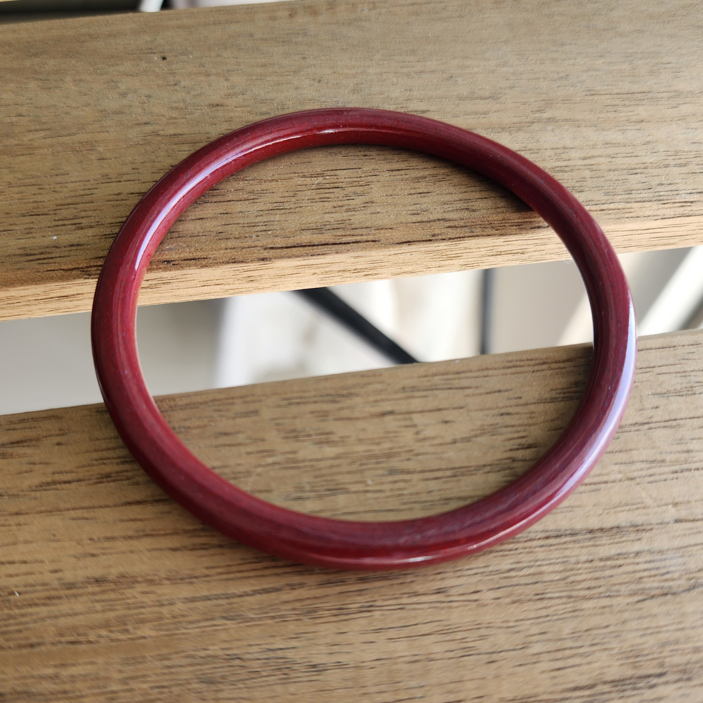 Genuine Cinnabar (Zhusha) Slim Round Bangle – Protection & Good Luck | Wealth & Safety Amulet | Unisex | Gift-Ready | Certified Authentic  ‖ Gelang Cinnabar Asli – Perlindungan, Tuah Baik & Rezeki | Jaminan Ketulenan Dengan Sijil