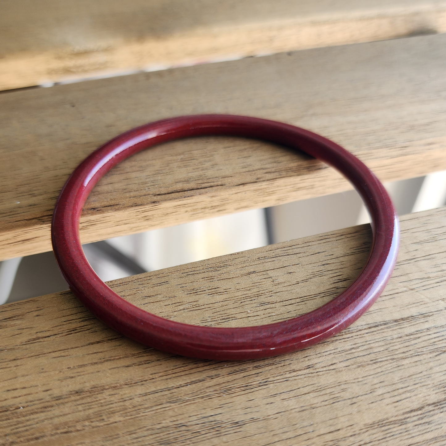 Genuine Cinnabar (Zhusha) Slim Round Bangle – Protection & Good Luck | Wealth & Safety Amulet | Unisex | Gift-Ready | Certified Authentic  ‖ Gelang Cinnabar Asli – Perlindungan, Tuah Baik & Rezeki | Jaminan Ketulenan Dengan Sijil