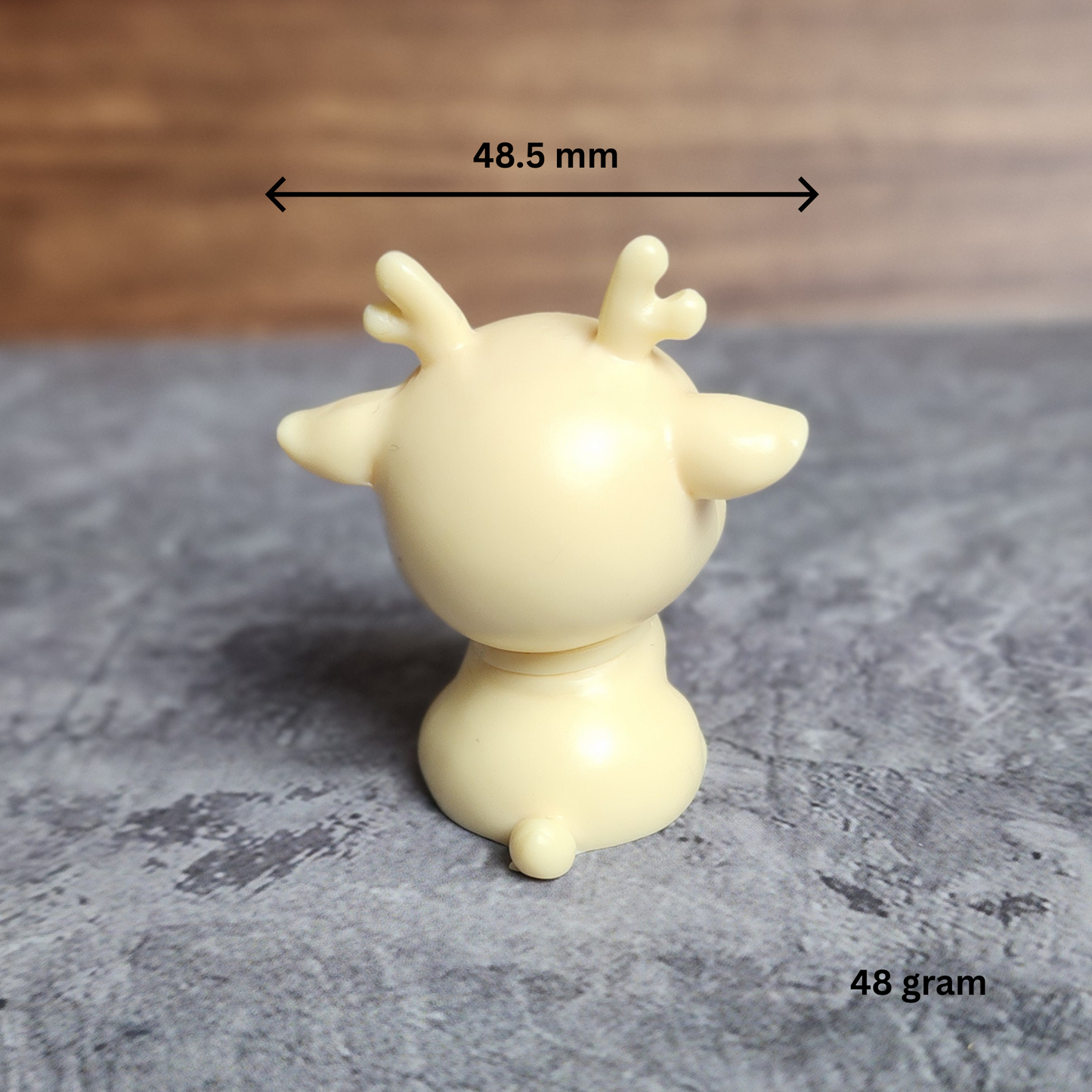 Ruxin's Radiance Collection-Natural Vegetable Ivory Palm Deer Figurine Cute Open Eye Lucky Feng Shui Decor | Patung Rusa Ivory Palm Semula Jadi Hiasan Bertuah