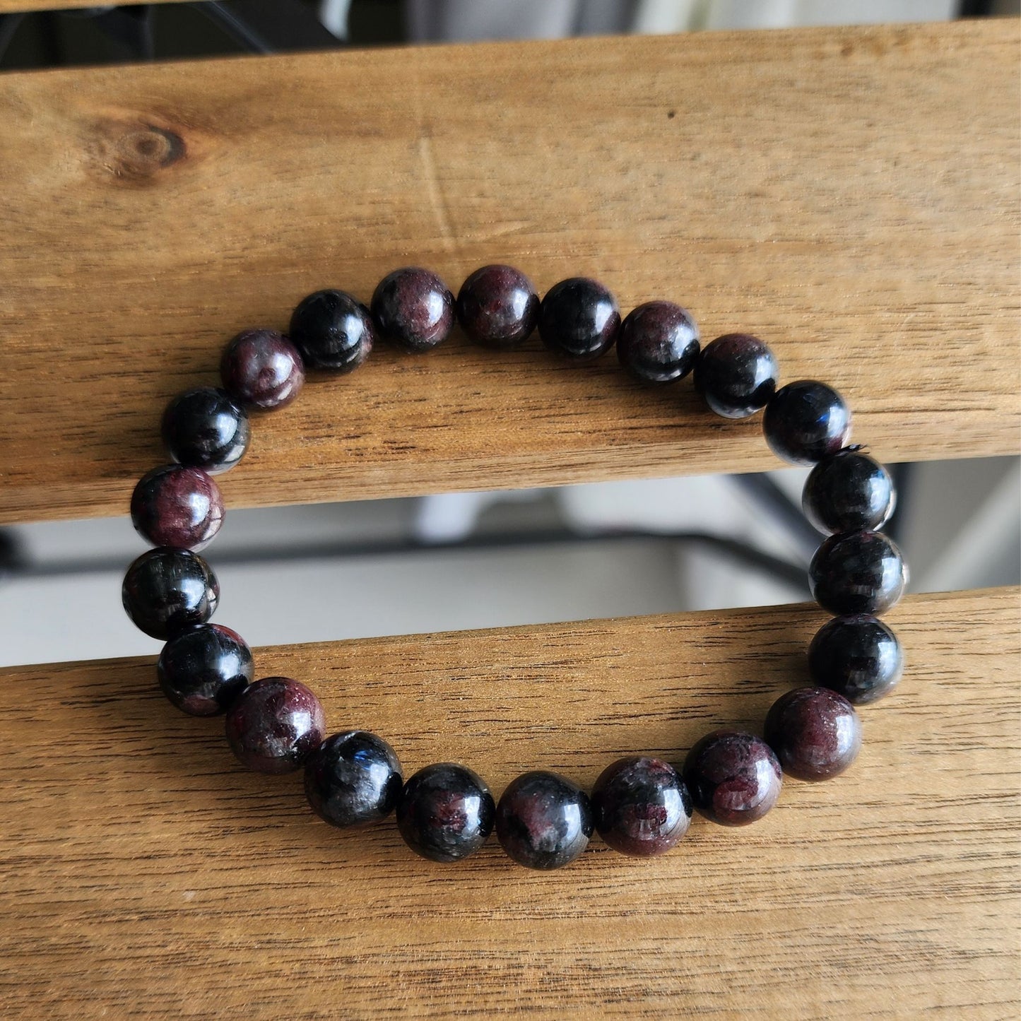 Golden Fortune Garnet Bracelet - Wealth & Protection金运石榴花手链-招财护身Gelang Garnet Nasib Emas - Kaya & Lindungan