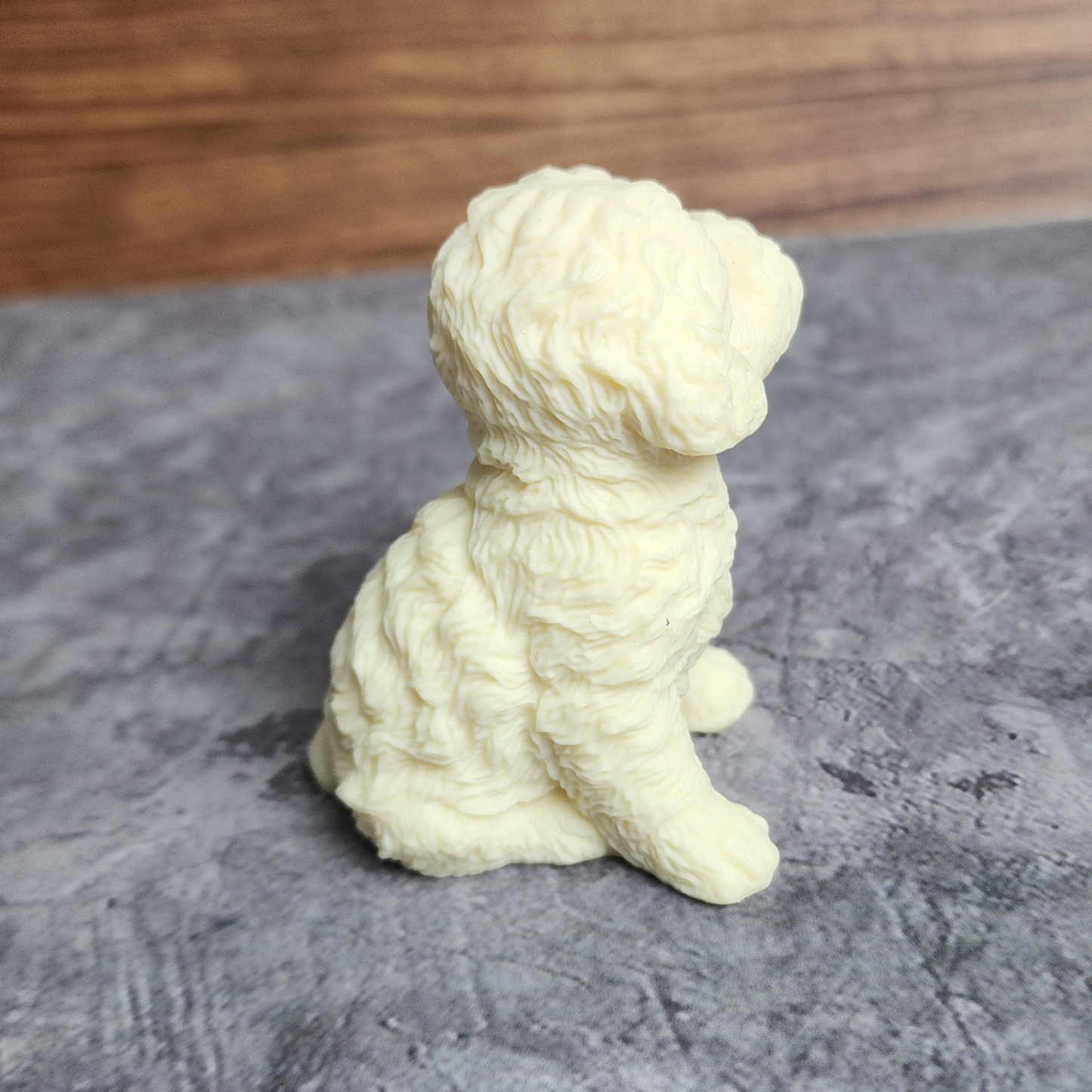 Ruxin's Radiance Collection-Natural Vegetable Ivory Palm Puppy Pair Figurine Cute Dog Couple Decor | Patung Anak Anjing Ivory Palm Sepasang