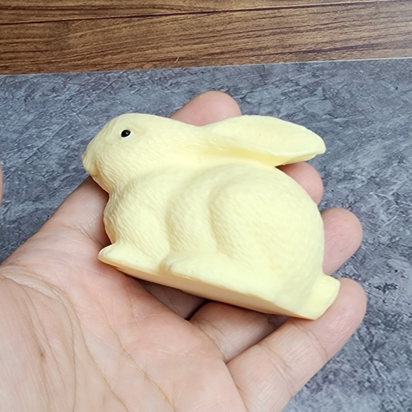 Ruxin's Radiance Collection-Natural Ivory Palm Rabbit Figurine Hand Carved Bunny Decor | Patung Arnab Ivory Palm Semula Jadi Ukiran Tangan