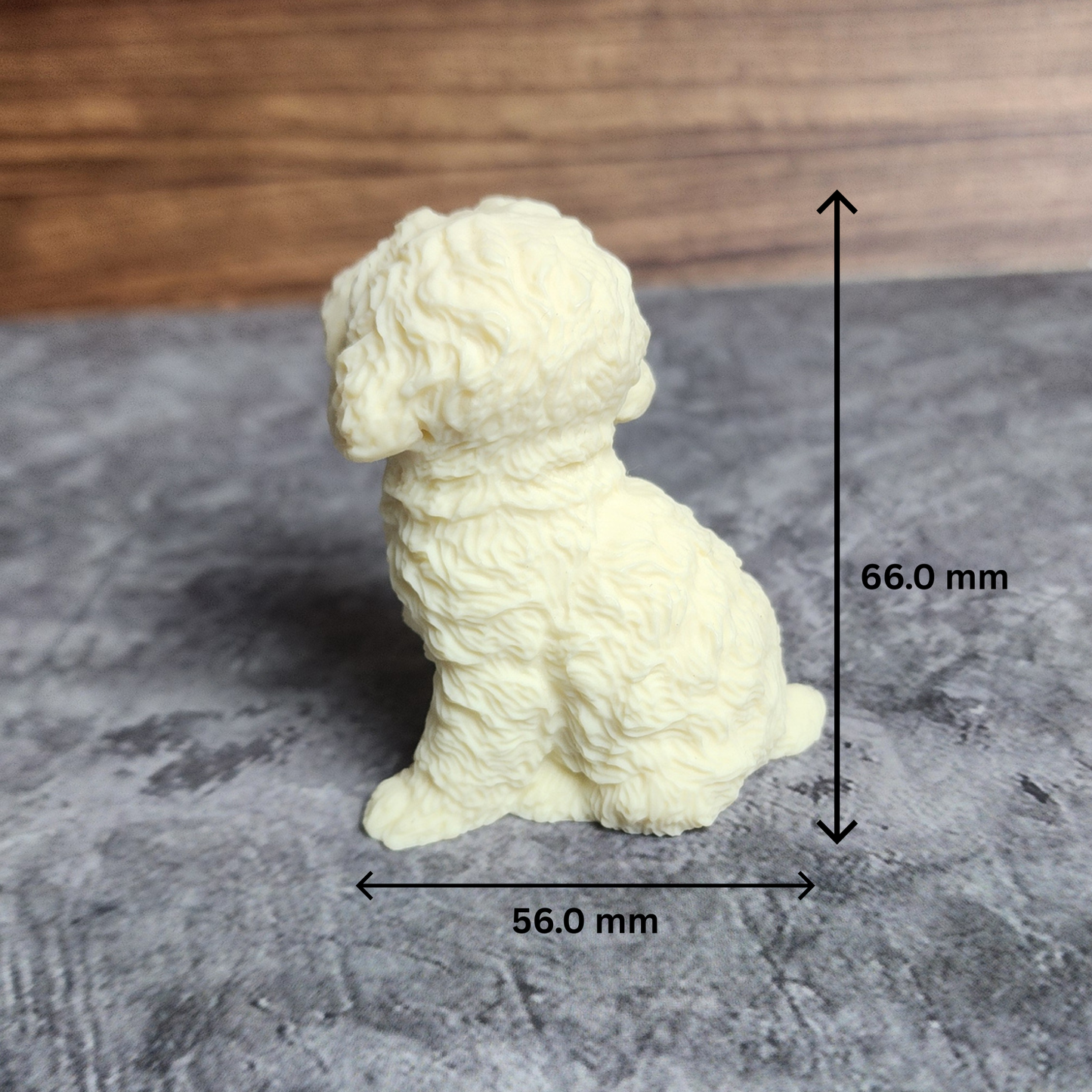 Ruxin's Radiance Collection-Natural Vegetable Ivory Palm Puppy Pair Figurine Cute Dog Couple Decor | Patung Anak Anjing Ivory Palm Sepasang