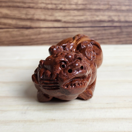 Ruxin's Radiance Collection-Hand Carved Rosewood Pixiu Feng Shui Wealth Guardian Decor | Patung Pixiu Kayu Rosewood Pembawa Rezeki Feng Shui