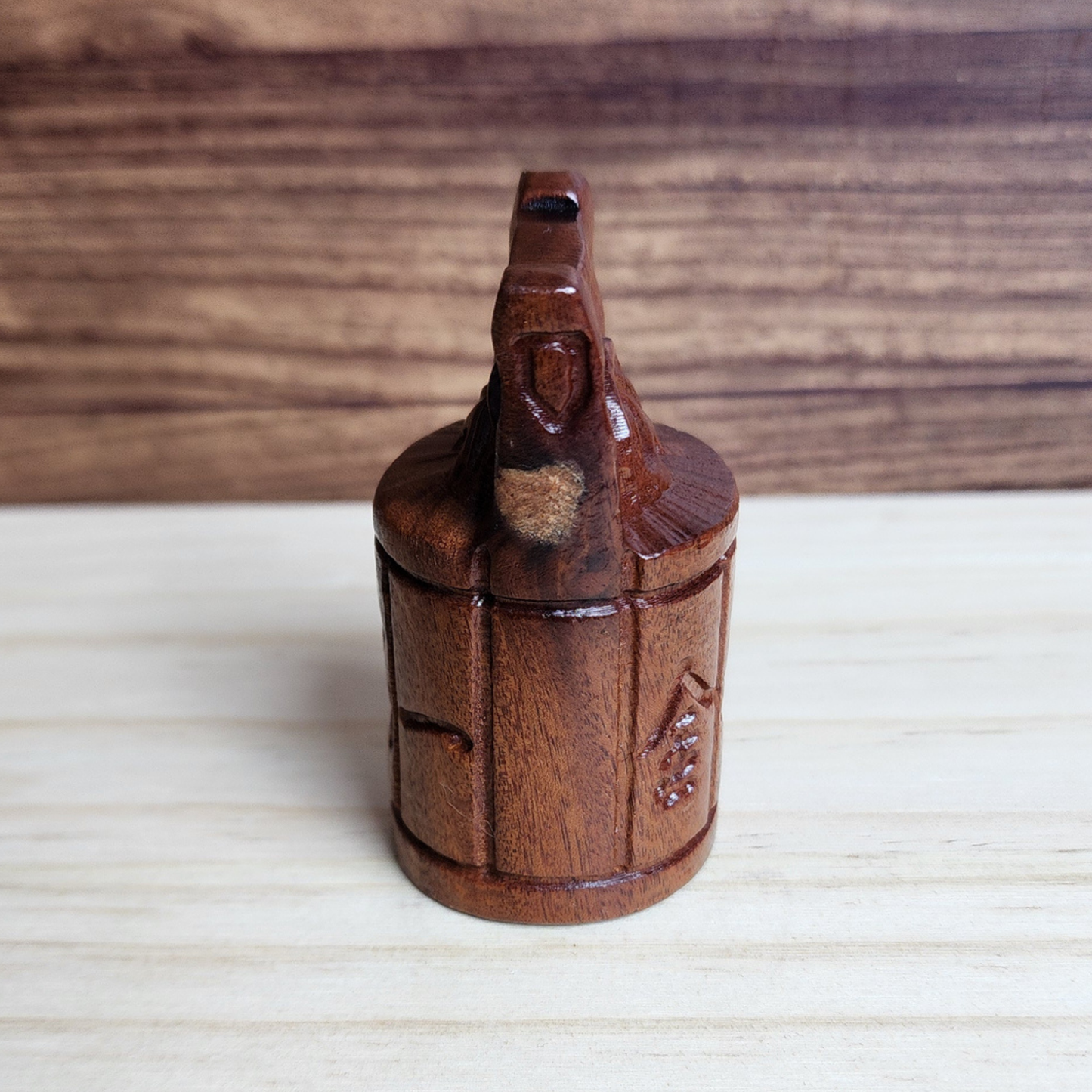 Ruxin's Radiance Collection-Feng Shui Rosewood Wealth Bucket Hand Carved Figurine Prosperity Decor | Patung Tong Emas Feng Shui Kayu Rosewood Pembawa Rezeki