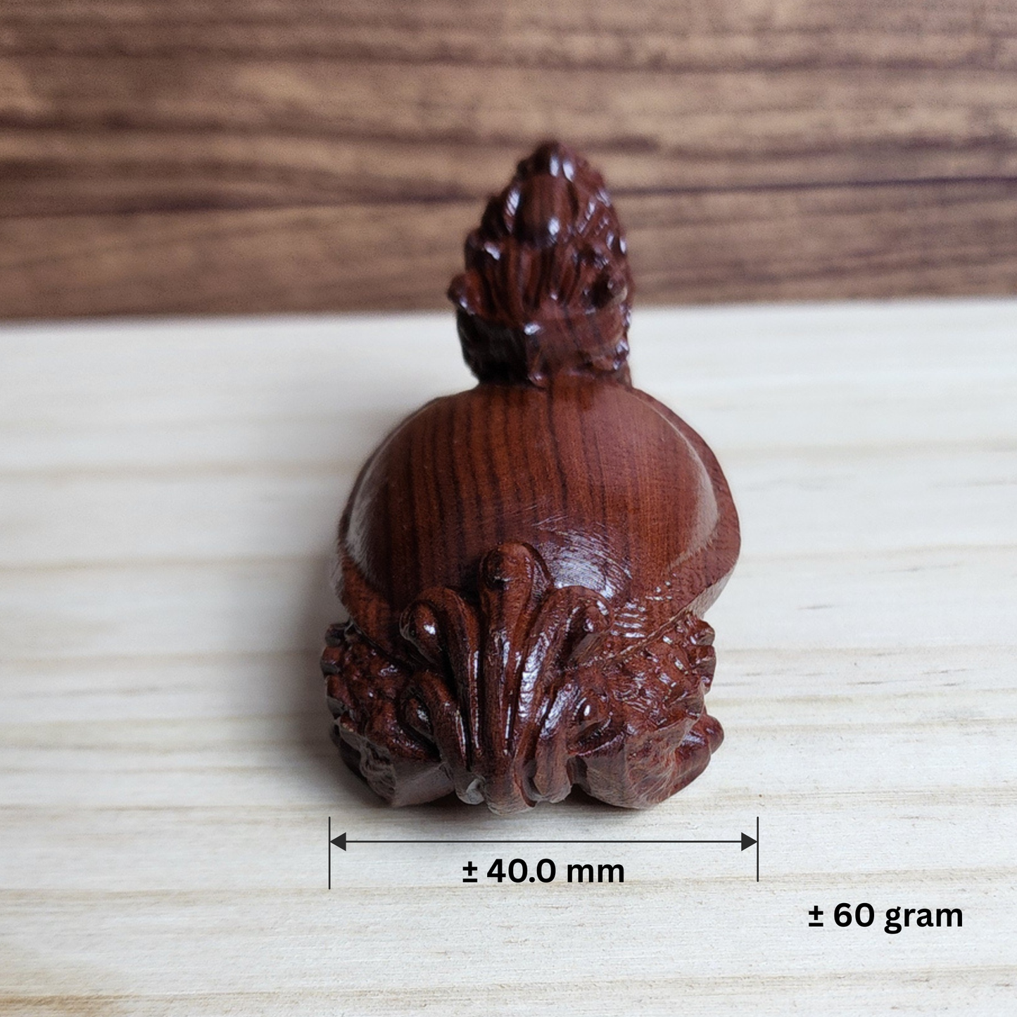 Ruxin's Radiance Collection-Feng Shui Dragon Turtle Rosewood Carved Figurine Wealth Guardian Desk Decor | Patung Naga Kura Feng Shui Ukiran Kayu Pembawa Rezeki