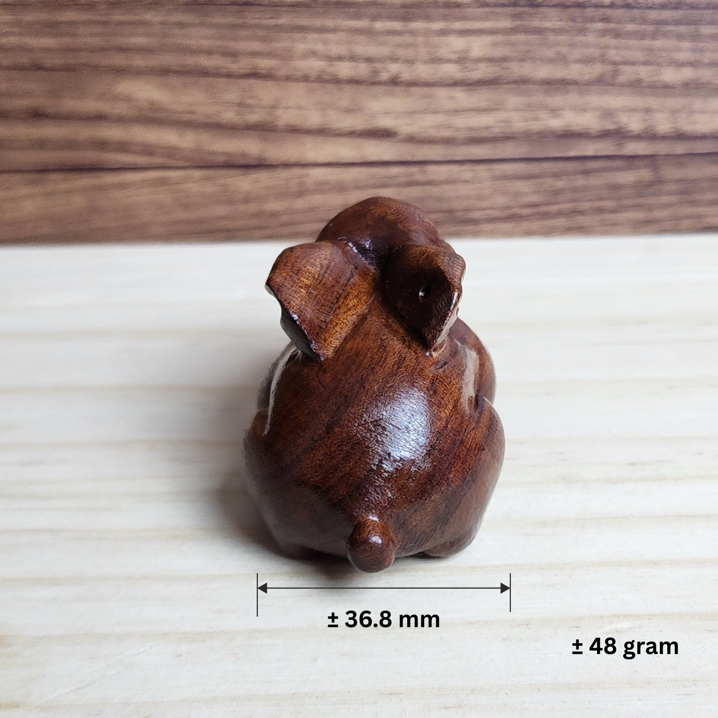 Ruxin's Radiance Collection-Feng Shui Lucky Rabbit Rosewood Hand Carved Figurine Zodiac Rabbit Wealth Decor | Patung Arnab Feng Shui Ukiran Kayu Pembawa Rezeki