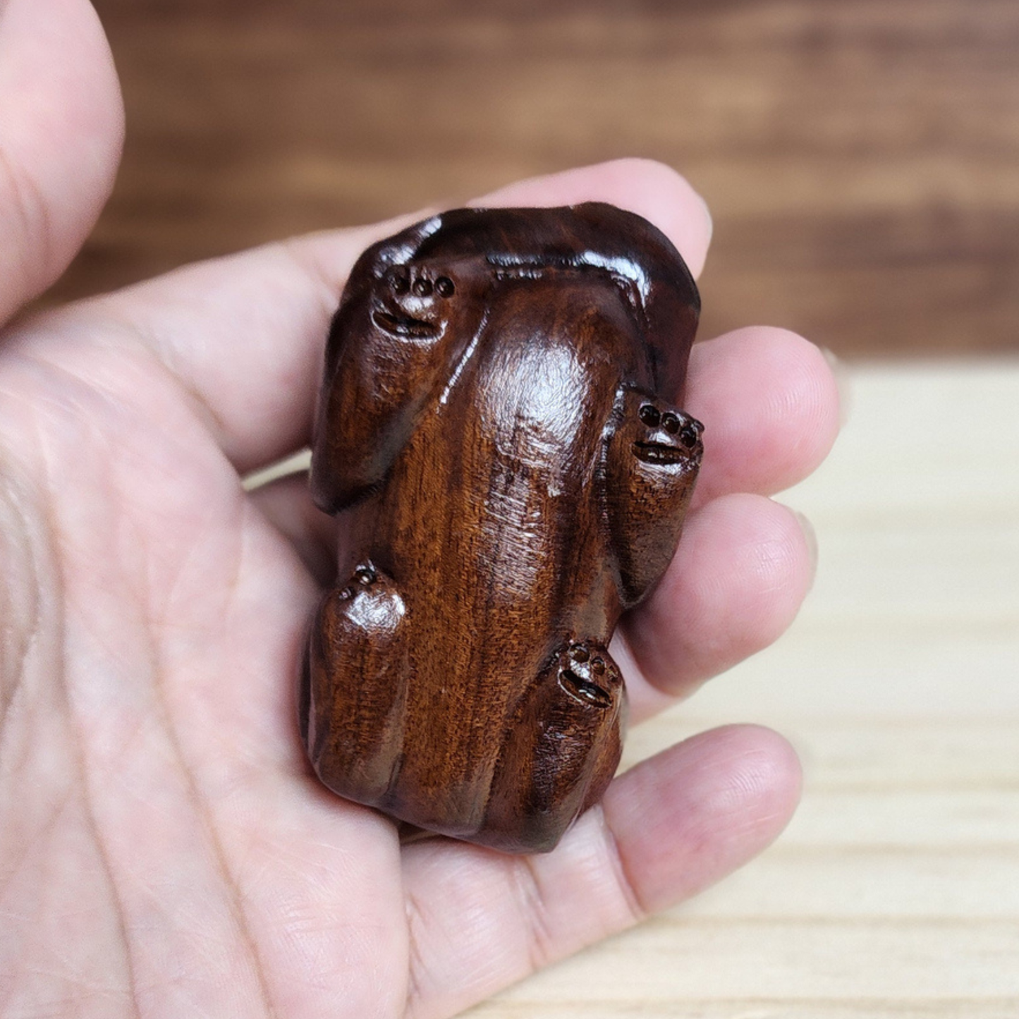 Ruxin's Radiance Collection-Hand Carved Rosewood Pixiu Feng Shui Wealth Guardian Decor | Patung Pixiu Kayu Rosewood Pembawa Rezeki Feng Shui