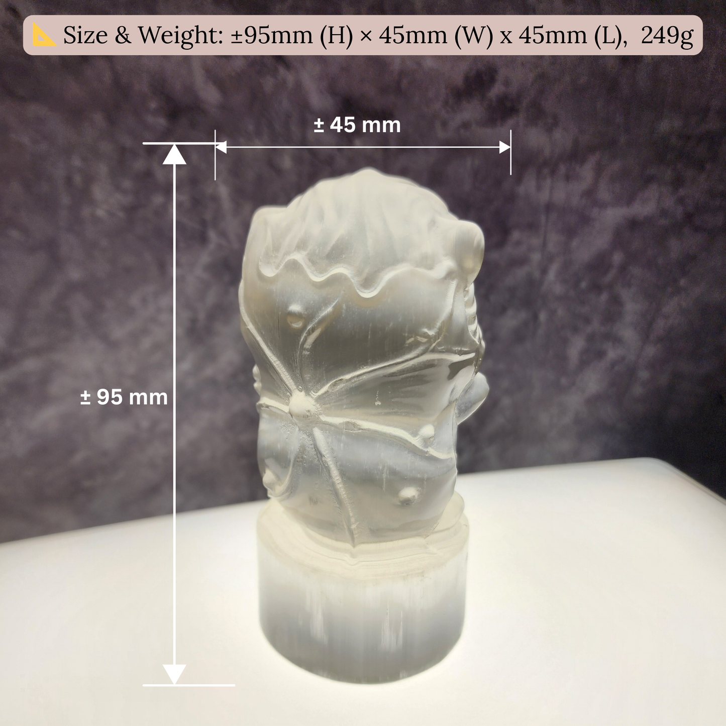 Natural Moroccan Selenite Carved Figurine | Crystal Energy Cleansing Decor | Hiasan Selenite Asli Maghribi untuk Pembersihan Tenaga & Perlindungan |【Real Item | Limited Edition】
