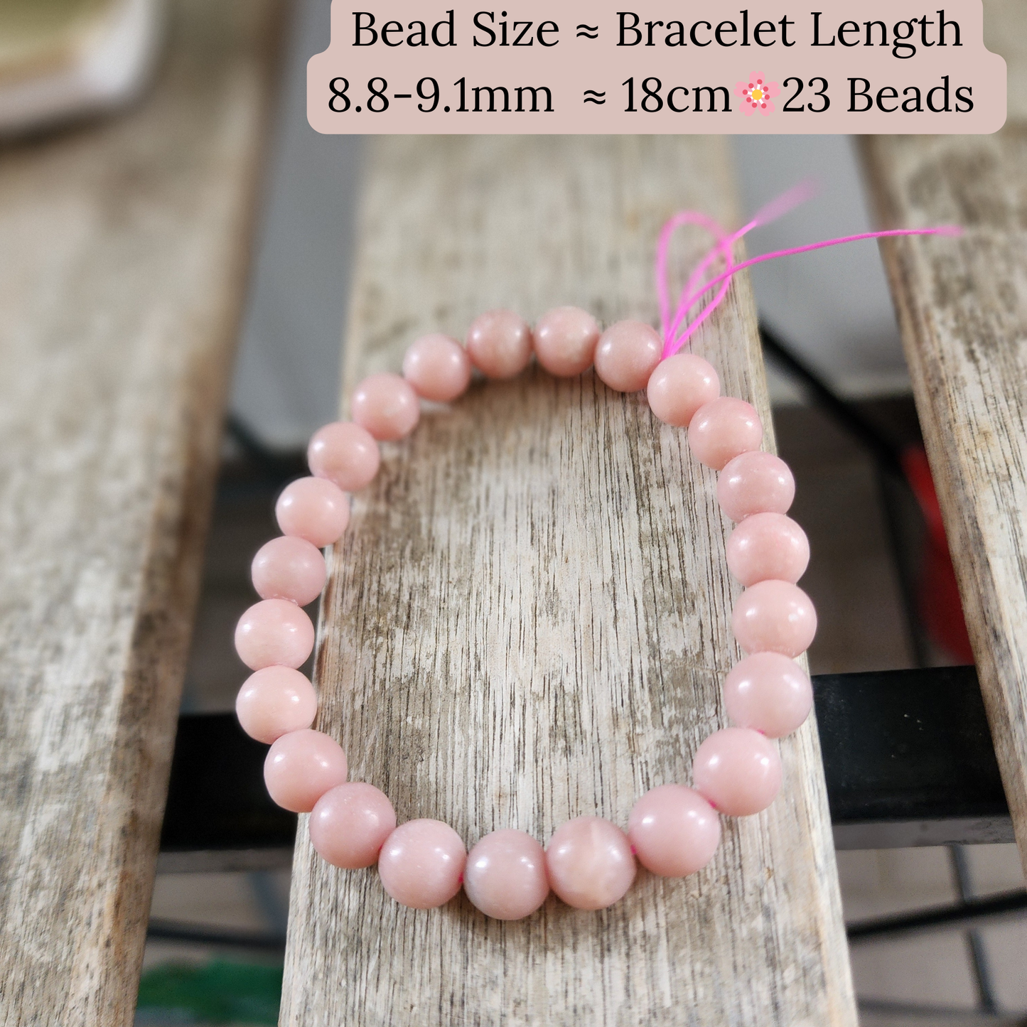 Natural Pink Opal Bracelet｜Emotional Healing & Self-Love｜Heart Chakra Crystal Jewelry｜Gelang Opal Merah Jambu Asli｜Kasih Sayang & Penyembuhan Jiwa