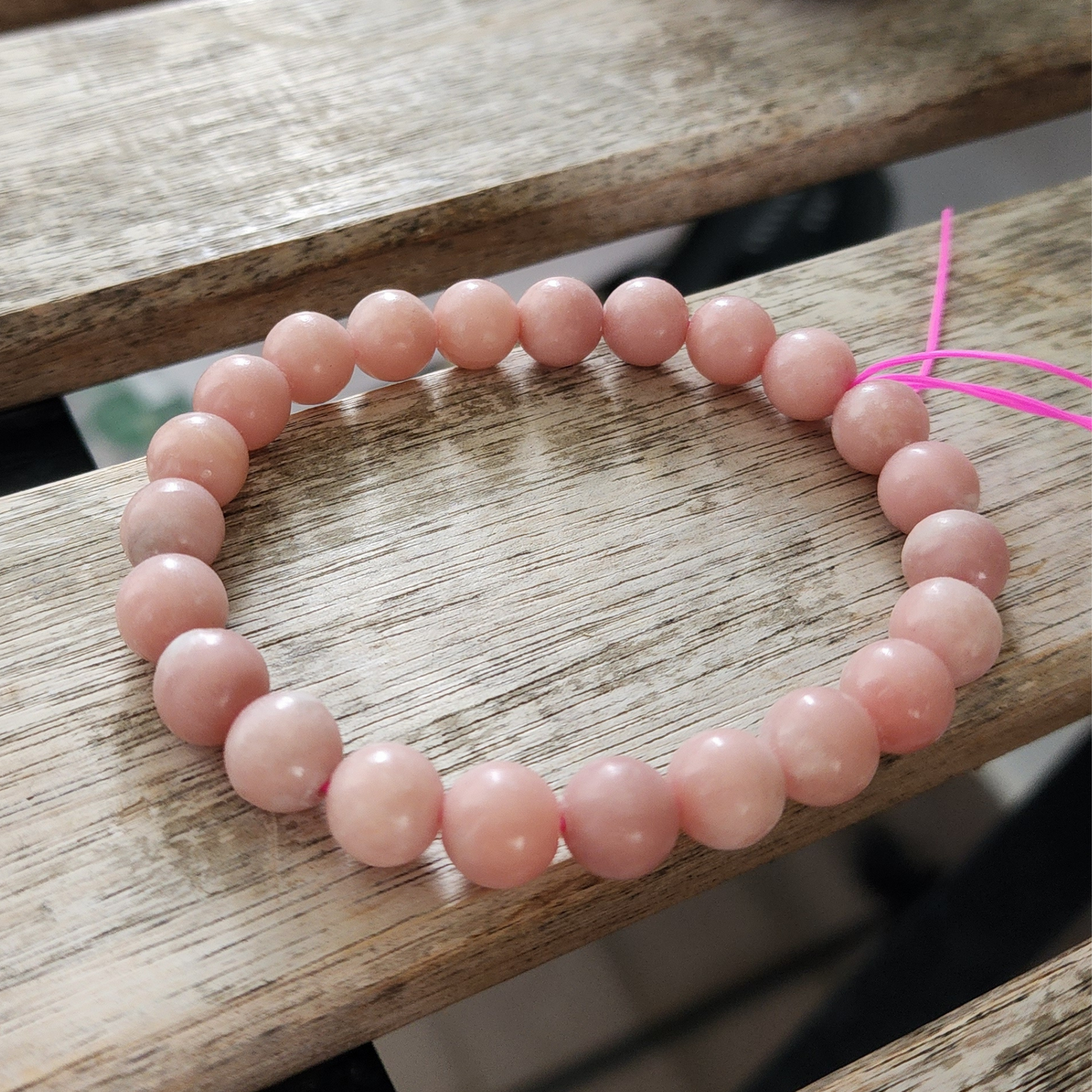 Natural Pink Opal Bracelet｜Emotional Healing & Self-Love｜Heart Chakra Crystal Jewelry｜Gelang Opal Merah Jambu Asli｜Kasih Sayang & Penyembuhan Jiwa