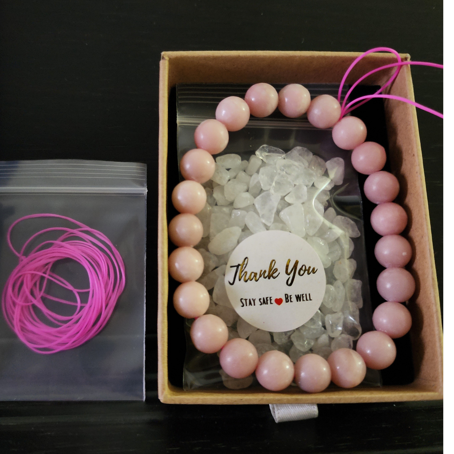 Natural Pink Opal Bracelet｜Emotional Healing & Self-Love｜Heart Chakra Crystal Jewelry｜Gelang Opal Merah Jambu Asli｜Kasih Sayang & Penyembuhan Jiwa