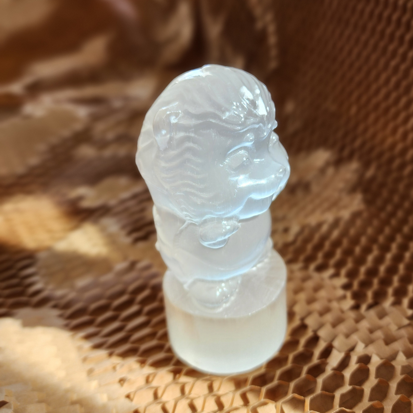 Natural Moroccan Selenite Carved Figurine | Crystal Energy Cleansing Decor | Hiasan Selenite Asli Maghribi untuk Pembersihan Tenaga & Perlindungan |【Real Item | Limited Edition】