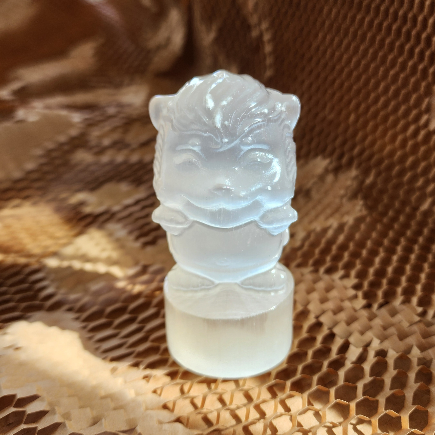 Natural Moroccan Selenite Carved Figurine | Crystal Energy Cleansing Decor | Hiasan Selenite Asli Maghribi untuk Pembersihan Tenaga & Perlindungan |【Real Item | Limited Edition】