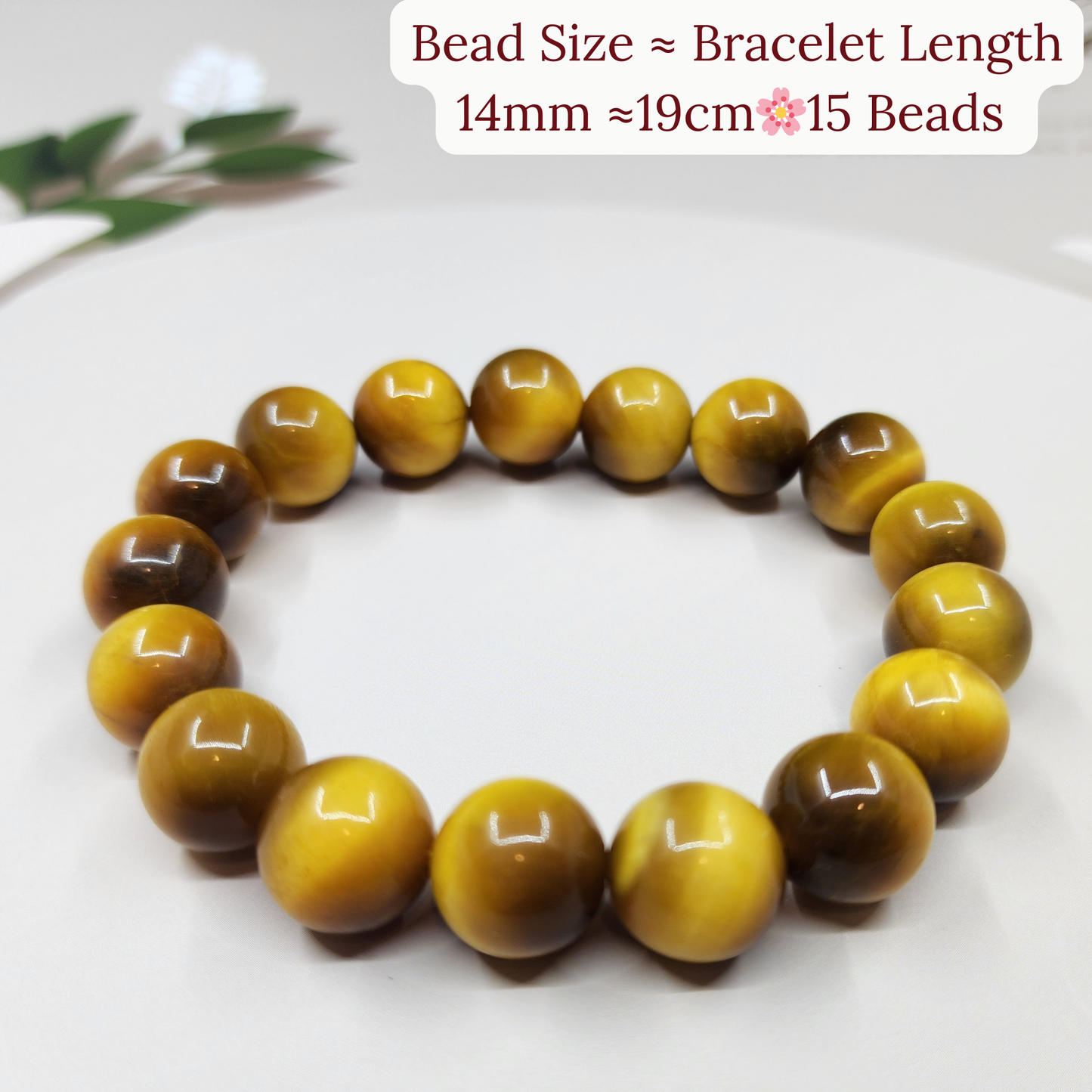 Natural Golden Tiger Eye Energy Bracelet 天然金虎眼石能量手链 Gelang Tenaga Tiger Eye Emas Asli | Enhance Career Luck | 提升事业运