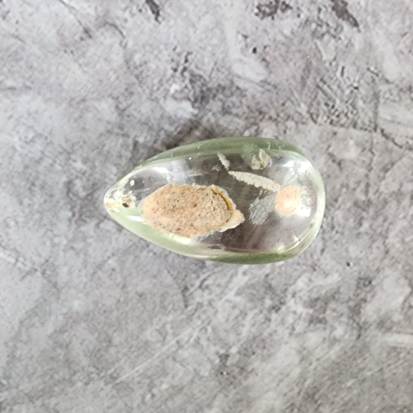Natural Phantom Quartz Pendant | Clear Ghost Crystal with Natural Inclusions | Loket Kristal Phantom Asli untuk Kalung & DIY