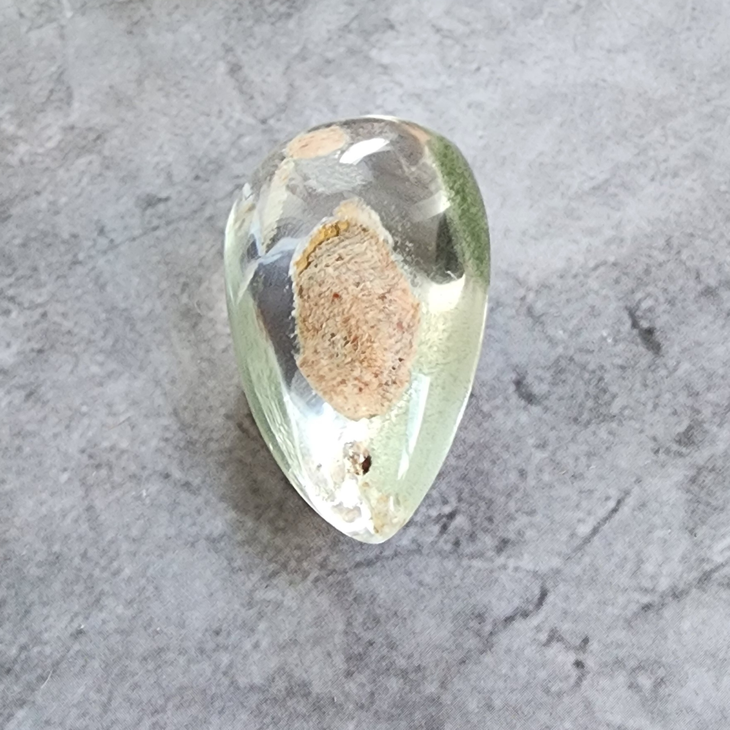 Natural Phantom Quartz Pendant | Clear Ghost Crystal with Natural Inclusions | Loket Kristal Phantom Asli untuk Kalung & DIY