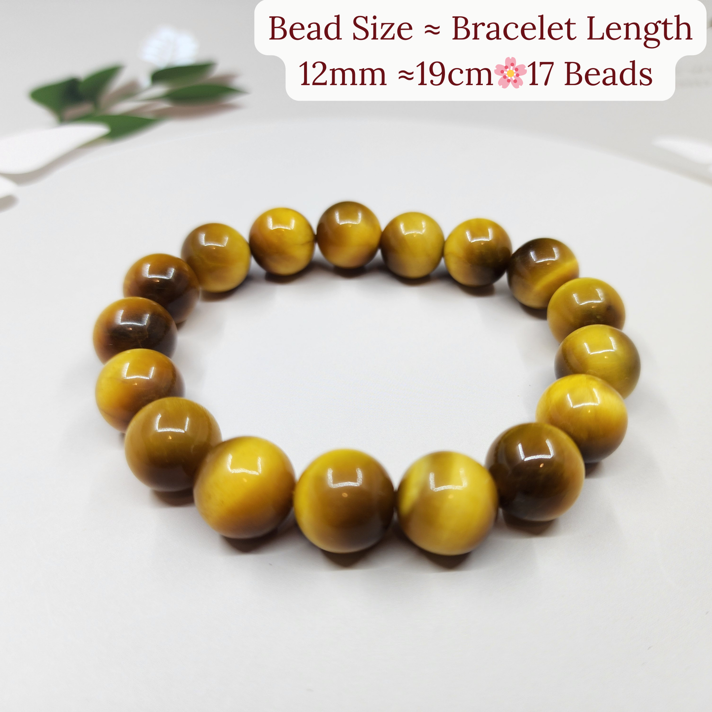 Natural Golden Tiger Eye Energy Bracelet 天然金虎眼石能量手链 Gelang Tenaga Tiger Eye Emas Asli | Enhance Career Luck | 提升事业运