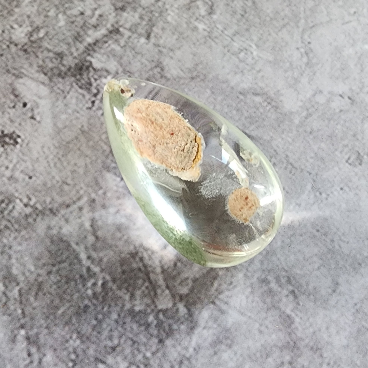 Natural Phantom Quartz Pendant | Clear Ghost Crystal with Natural Inclusions | Loket Kristal Phantom Asli untuk Kalung & DIY