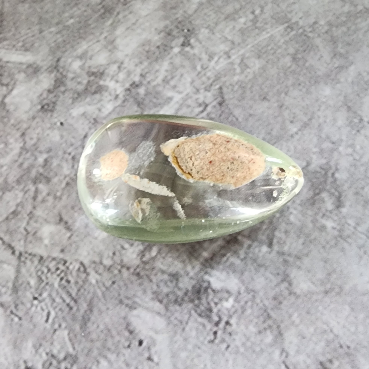 Natural Phantom Quartz Pendant | Clear Ghost Crystal with Natural Inclusions | Loket Kristal Phantom Asli untuk Kalung & DIY