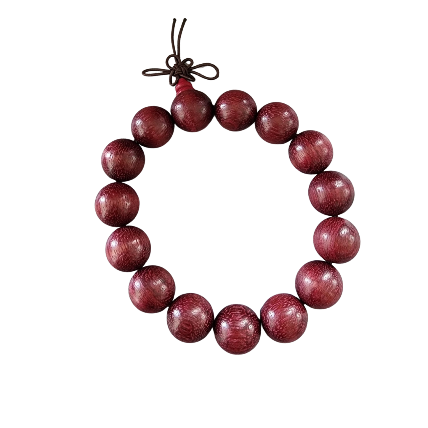 Natural Violet Heartwood Bracelet | Purple Core Wood Beads | Handmade Wooden Meditation Bracelet | Gelang Kayu Teras Ungu Asli