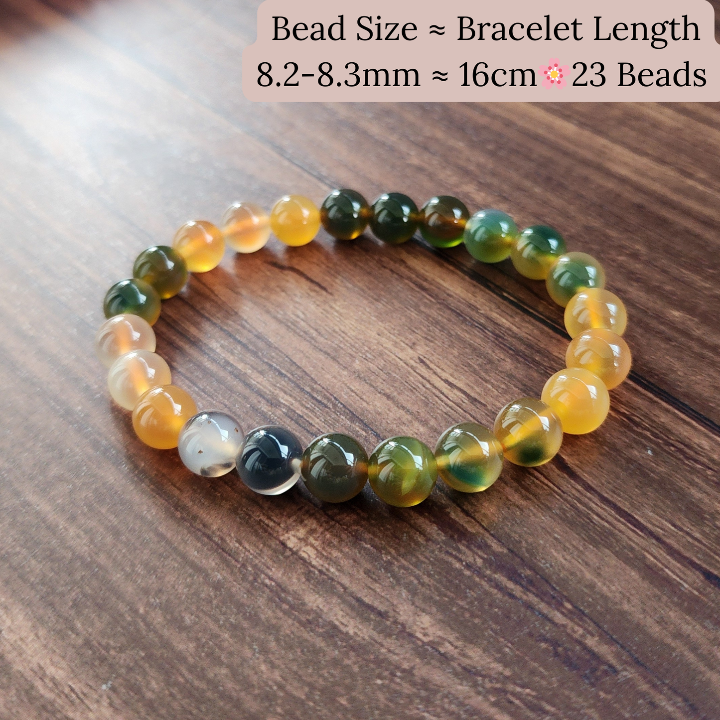 Natural Rainbow Candy Heart Agate Bracelet | Multi-Color Crystal for Joy, Balance & Harmony | Gelang Agate Pelangi Semula Jadi | Tenaga Positif & Keseimbangan Emosi