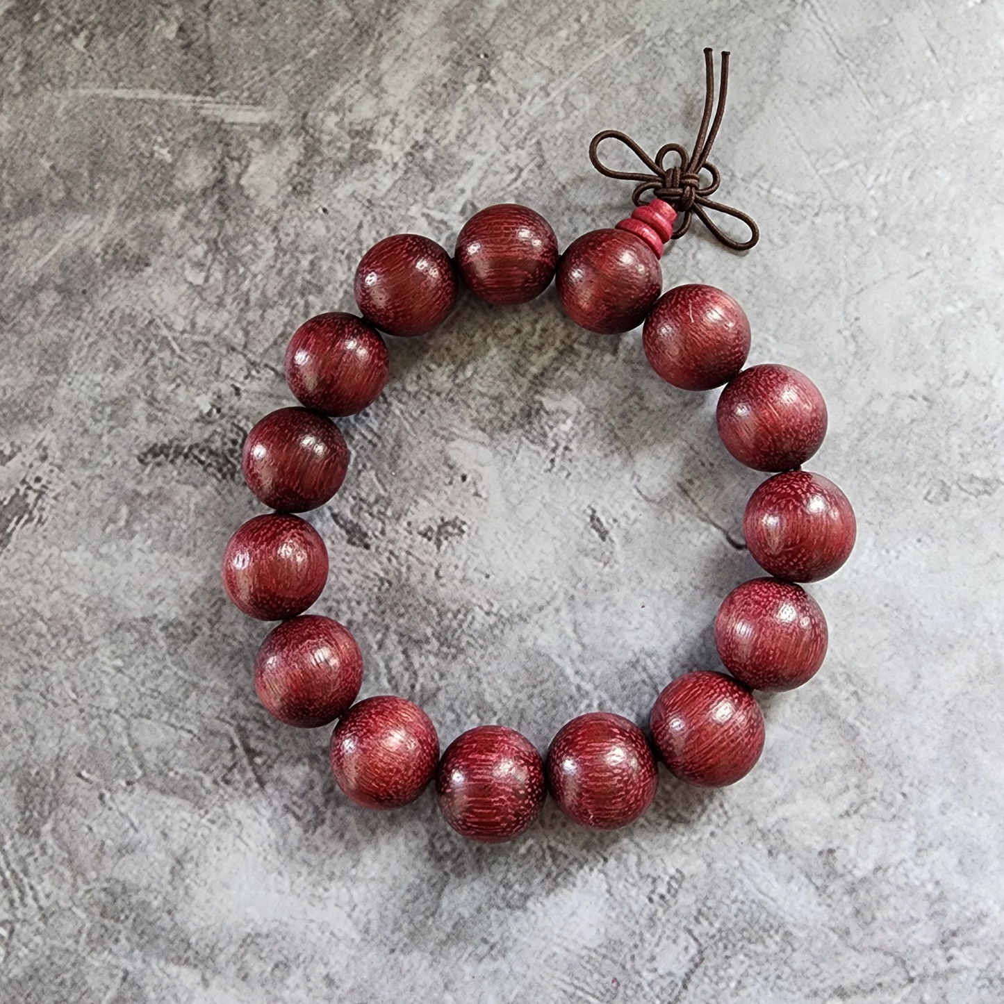 Natural Violet Heartwood Bracelet | Purple Core Wood Beads | Handmade Wooden Meditation Bracelet | Gelang Kayu Teras Ungu Asli