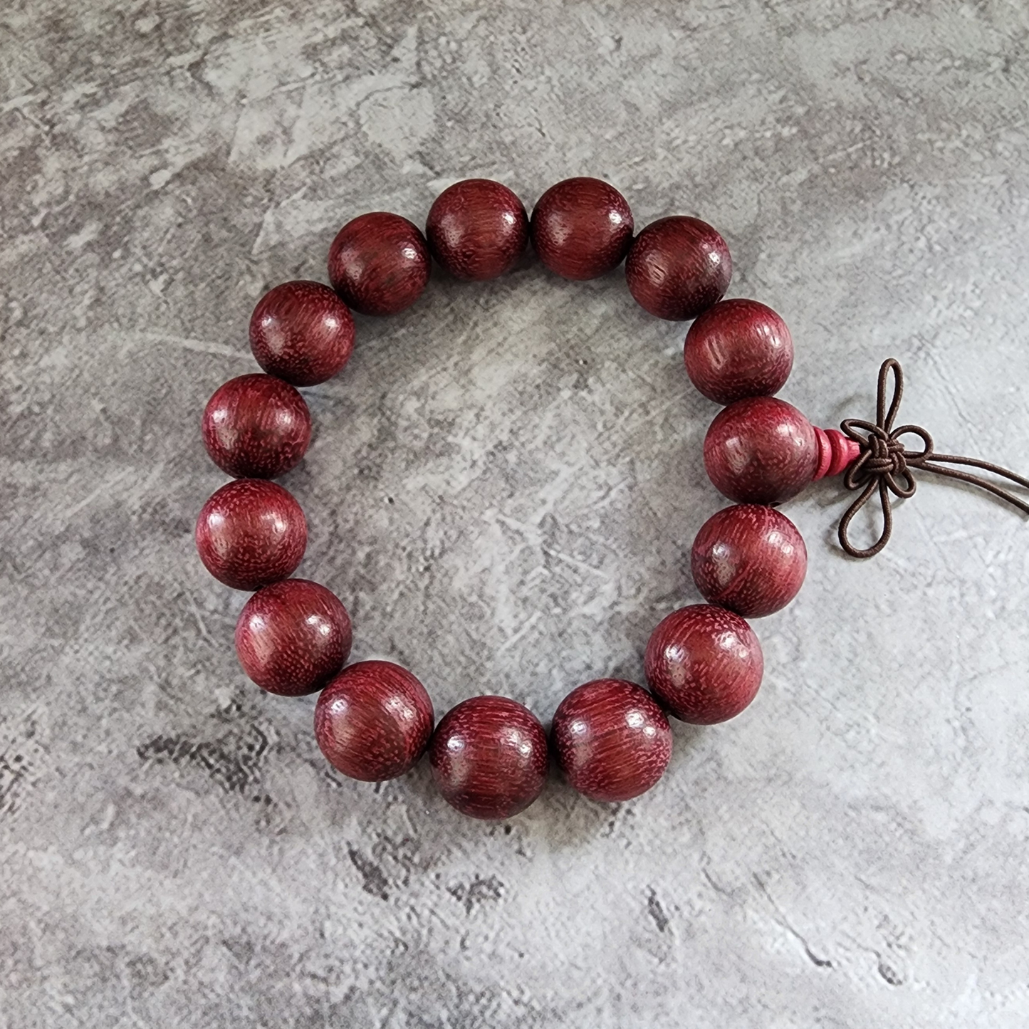 Natural Violet Heartwood Bracelet | Purple Core Wood Beads | Handmade Wooden Meditation Bracelet | Gelang Kayu Teras Ungu Asli