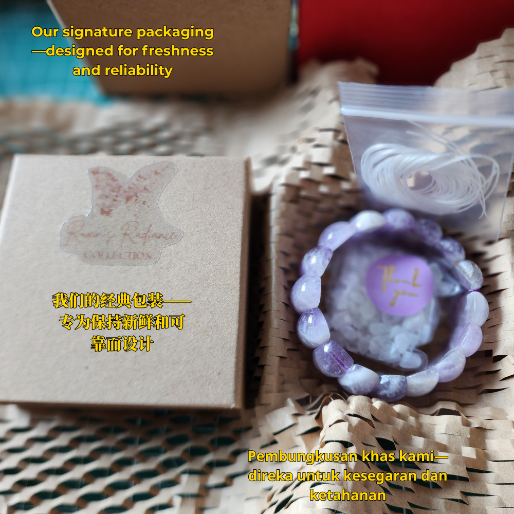 Lavender Amethyst Power Bracelet | 薰衣紫晶霸能手排 | Gelang Kuasa AmethystENERGY GUARDIAN能量守护 • 权柄在握PELINDUNG TENAGA