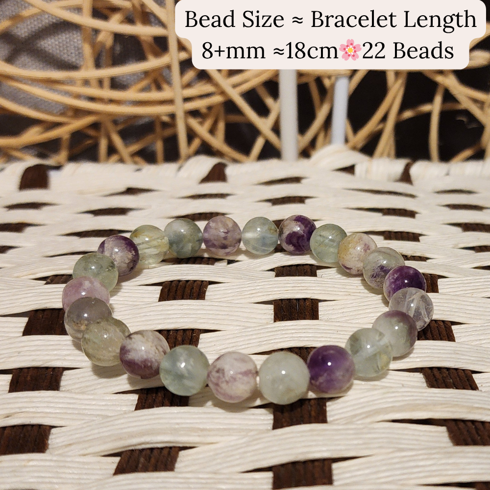 Ruxin Natural Feather Fluorite BraceletClarity & Intuition天然羽毛萤石手链清晰 · 平衡 · 守护Gelang Fluorit Bulu Semula JadiTenang