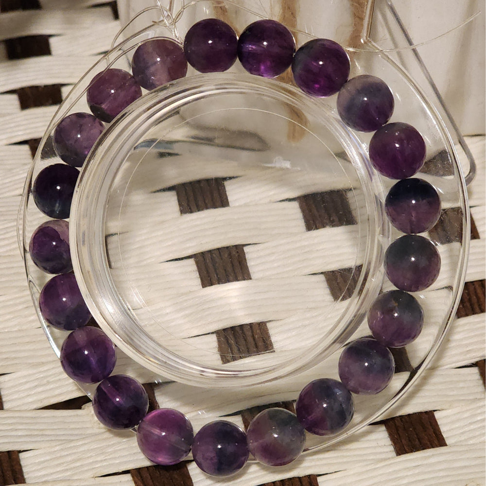 Natural Fluorite Bracelet · Clarity · Protection天然萤石手串 ·灵晰 · 守护Gelang Fluorite Semula Jadi · Kejelasan · Perlindungan