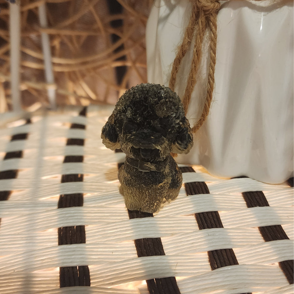 Ruxin's Radiance: CrystalPaws Teddy–Crushed Stone&Resin Charm 晶爪泰迪:天然碎石滴胶手作萌宠 Anjing Teddy Kristal – Serpihan Batu&Resin