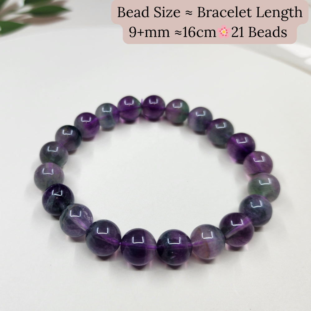 Natural Fluorite Bracelet · Clarity · Protection天然萤石手串 ·灵晰 · 守护Gelang Fluorite Semula Jadi · Kejelasan · Perlindungan