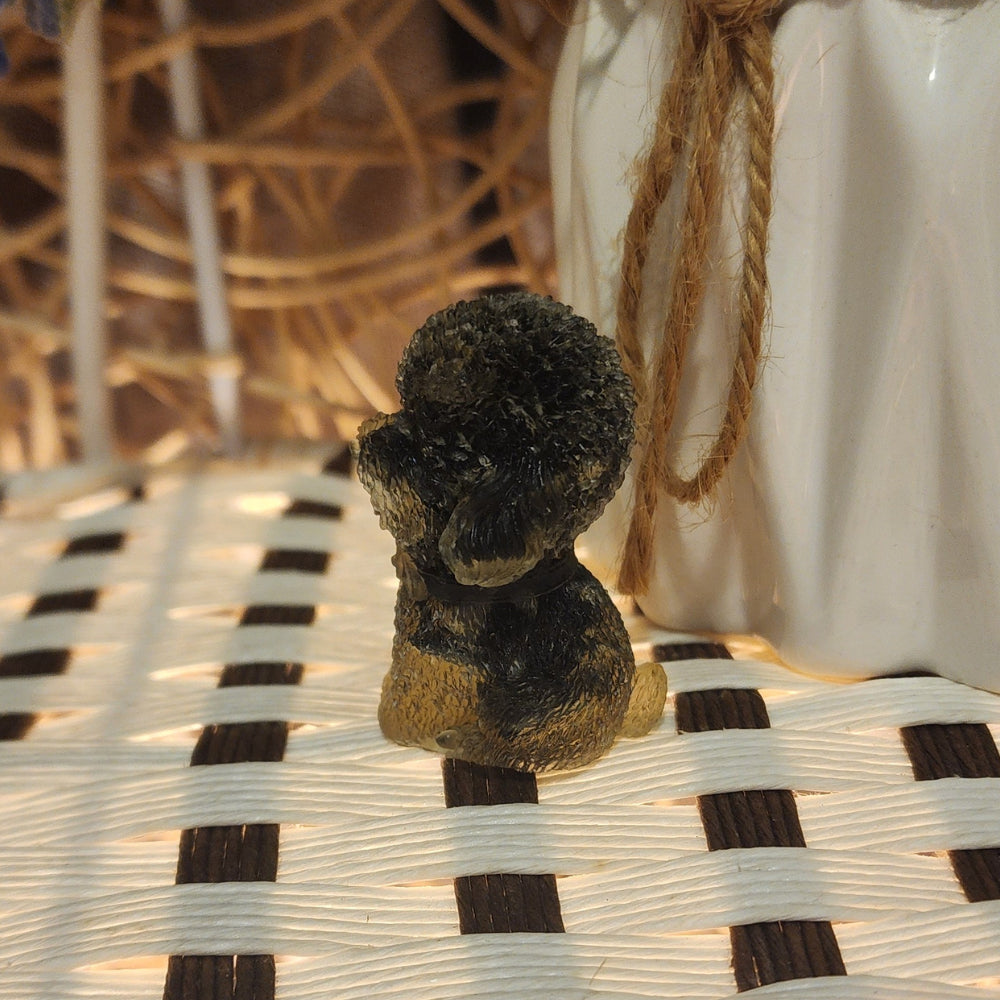 Ruxin's Radiance: CrystalPaws Teddy–Crushed Stone&Resin Charm 晶爪泰迪:天然碎石滴胶手作萌宠 Anjing Teddy Kristal – Serpihan Batu&Resin