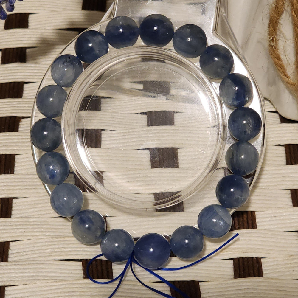 🌬️ Ruxin Radiance Handmade Natural Kyanite Bracelet-Throat Chakra/Clarity【天然蓝晶石】喉轮·思维·风象️Gelang Kyanite-Cakra Tekak/Fokus | Zodiac Udara