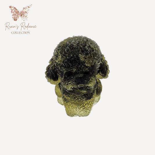 Ruxin's Radiance: CrystalPaws Teddy–Crushed Stone&Resin Charm 晶爪泰迪:天然碎石滴胶手作萌宠 Anjing Teddy Kristal – Serpihan Batu&Resin