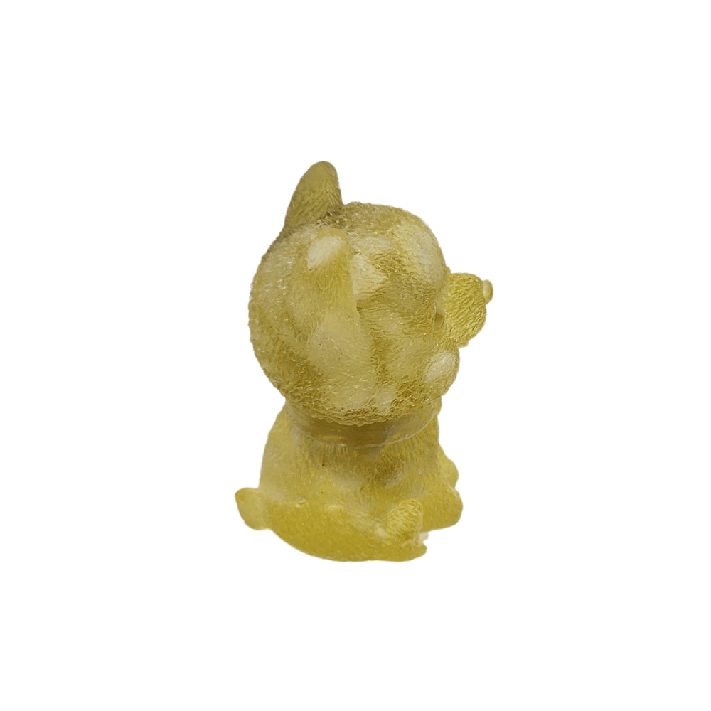 Ruxin'sRadiance: Green-White Speckle Crystal Pomeranian – Resin 绿白晶博美犬：胶宠 Anjing Pomeranian Kristal Hijau Putih Bintik