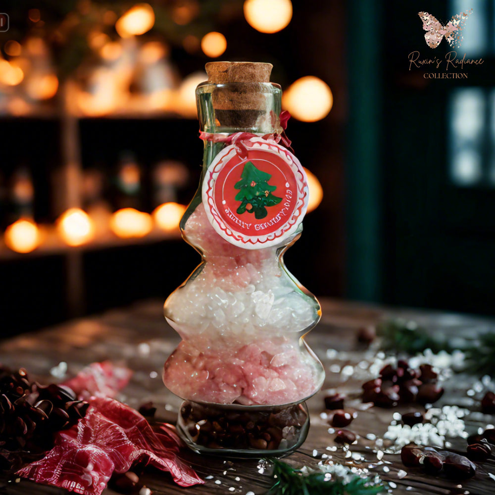 Ruxin's Natural Crystal Christmas Tree [Limited Edition]– Radiant Holiday Lucky Décor  | 如杏天然水晶圣诞[高品质]，节日幸运居家摆件
