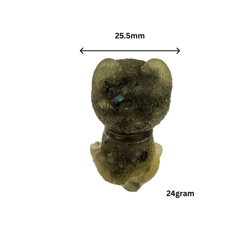 Ruxin'sRadiance: Dark Green Crystal Pomeranian Stone Resin 墨绿晶博美犬：碎石胶宠 Anjing Pomeranian Kristal Hijau Gelap Batu Resin