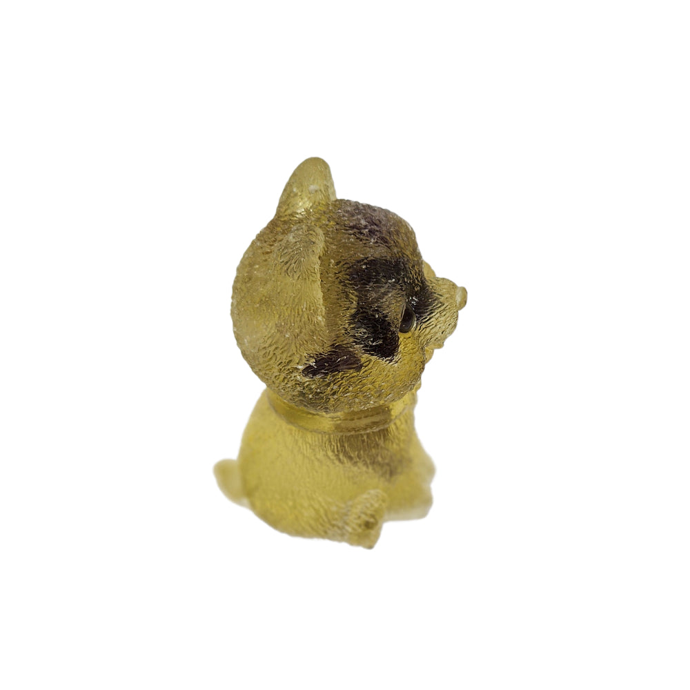 Ruxin's Radiance: Crystal Pomeranian – Stone Resin Deco 博美犬水晶滴胶萌宠 Anjing Pomeranian Kristal – Batu Resin