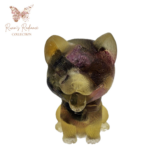 Ruxin's Radiance: Rainbow Crystal Husky – Stone Resin 彩虹晶哈士奇：碎石胶宠 Anjing Husky Kristal Pelangi – Batu Resin